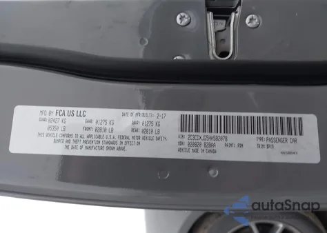 2017 Dodge Charger Sxt Awd из США, поврежденный, VIN 2C3CDXJG5HH582078